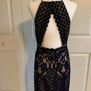 Open back lace cocktail dress Size 10